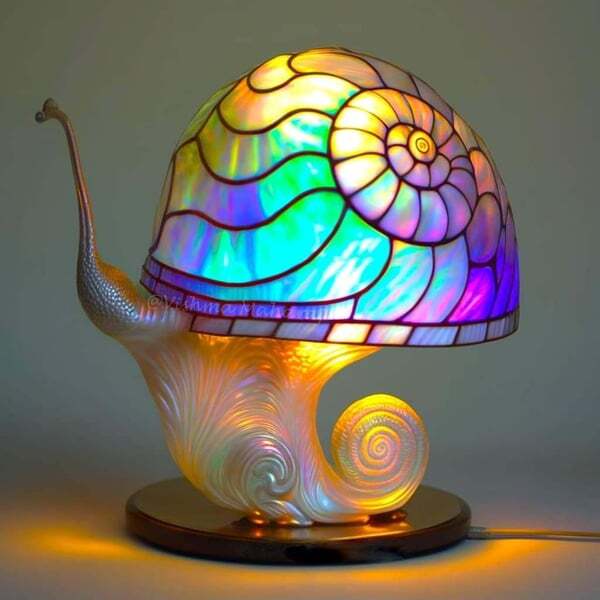2024 Stained Glass Plant Series Table Lamp